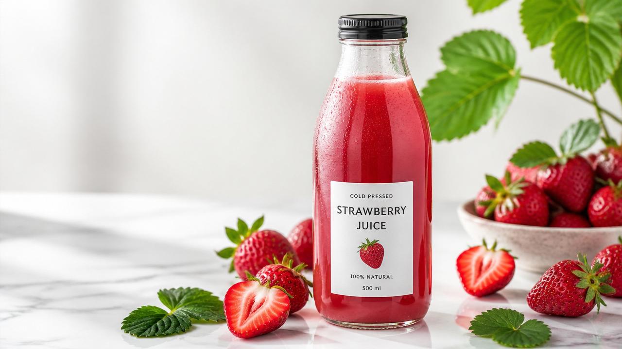 Strawberry Juice fruit bowl